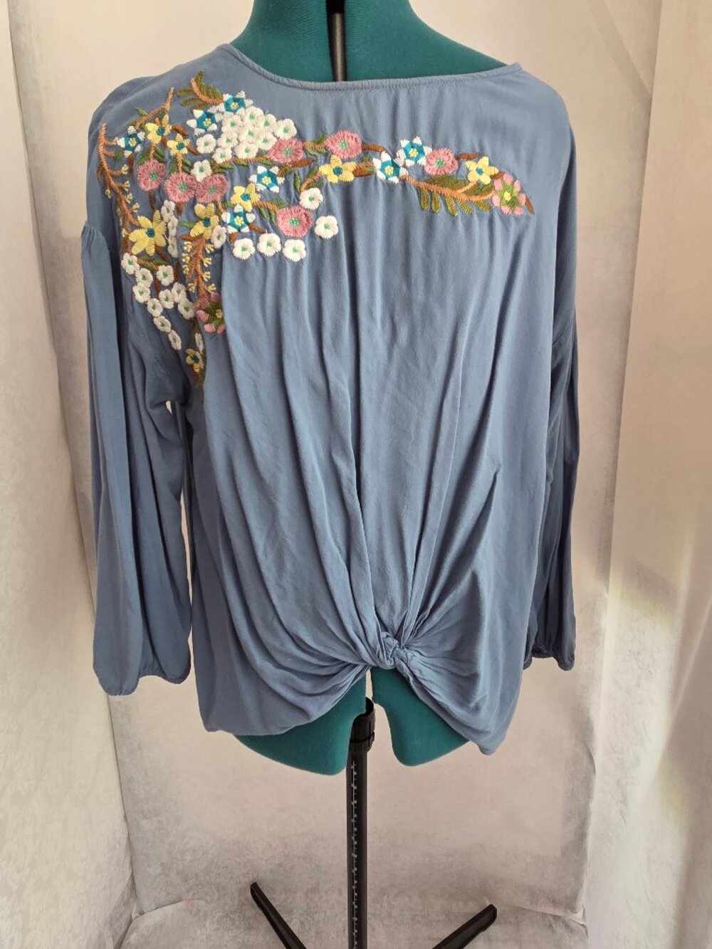Blue Long sleeve Blouse